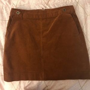 Brown corduroy skirt
